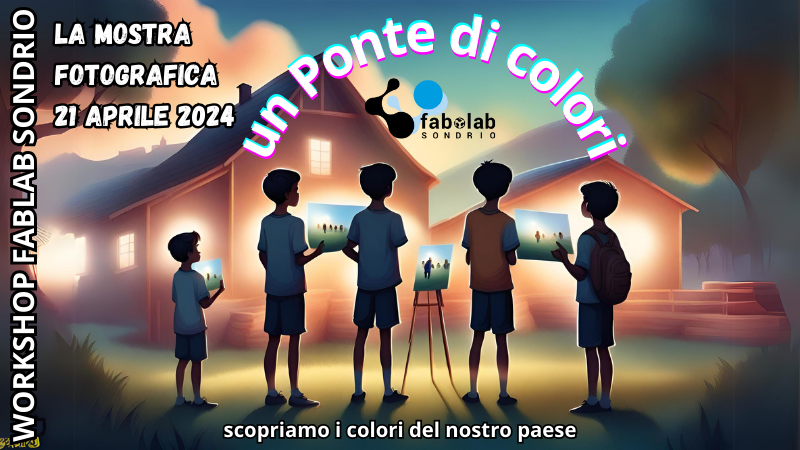 immagine rappresentante ragazzi e davanti alla mostra